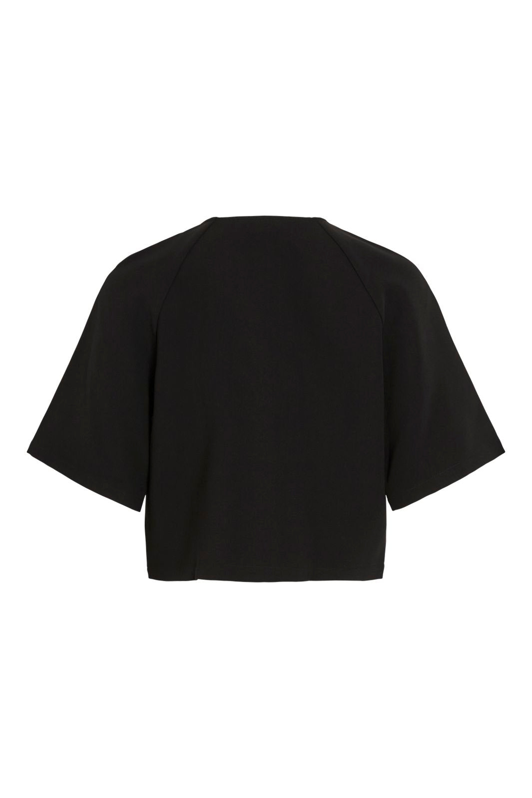 Vila - Visabby 2/4 Open Short Top - 4810886 Black Beauty