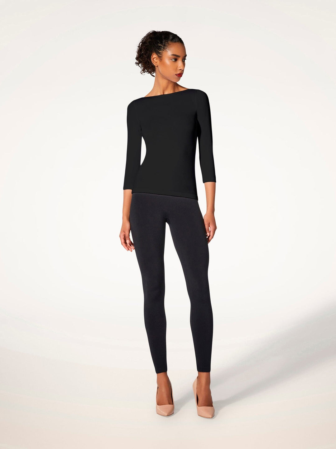Wolford - Cordoba Top Long Sleeves55040 - 7005 Black Trøjer 