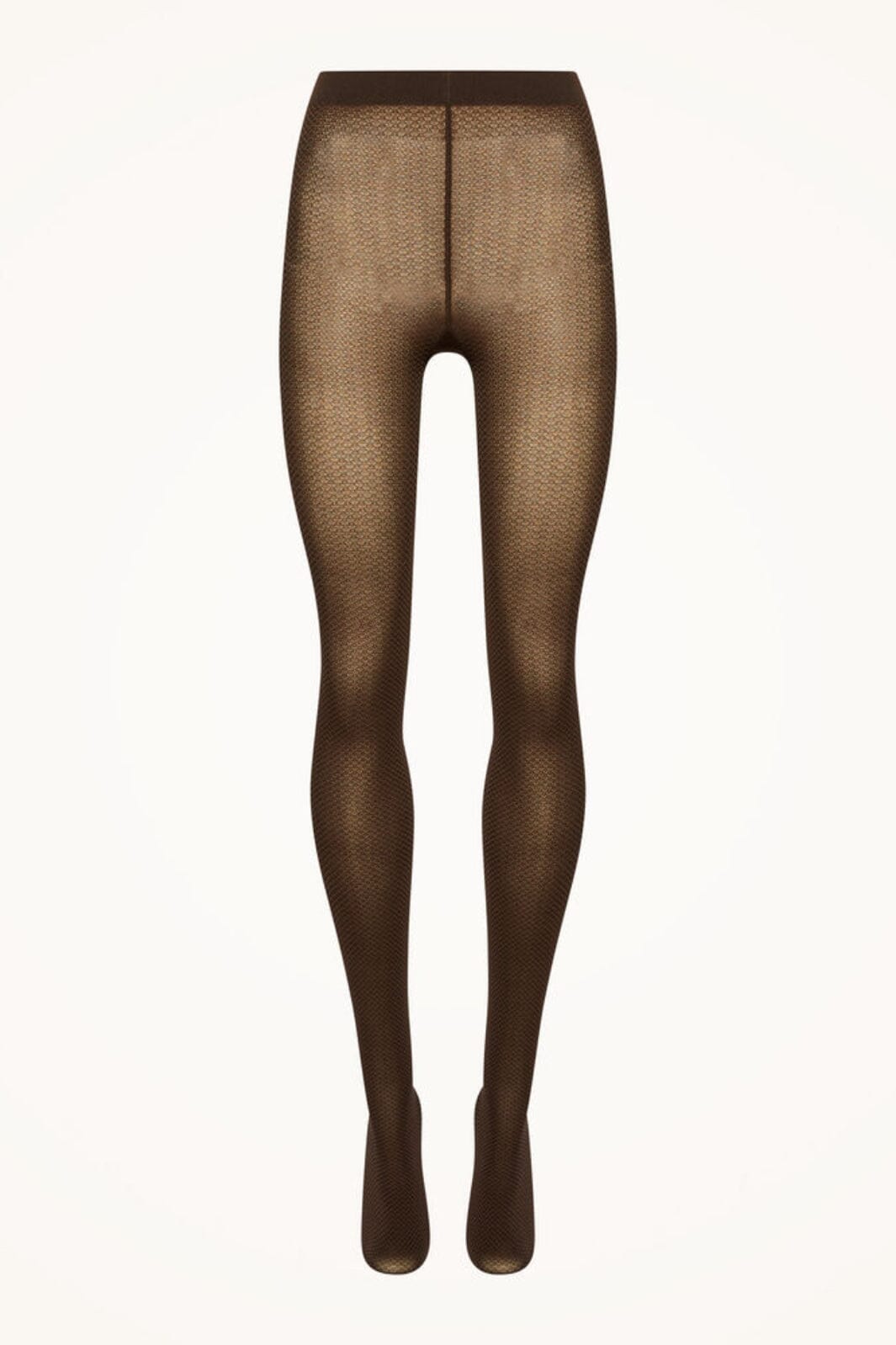 Wolford - Jacquard Tights - 9952 Umber/black Strømpebukser 