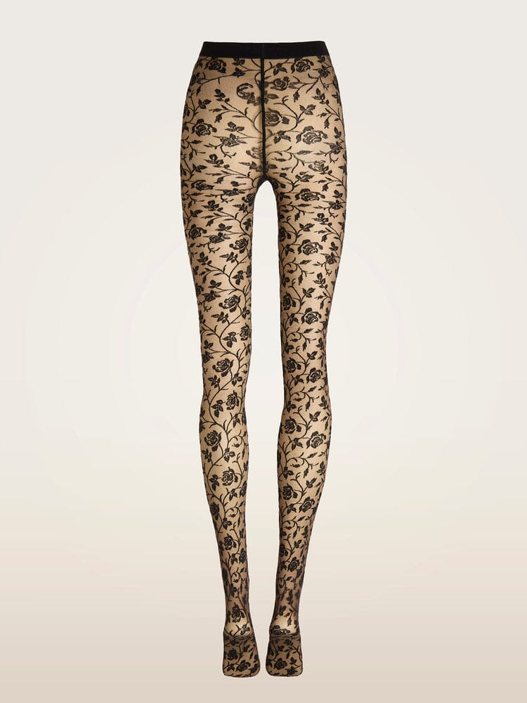 Wolford - Rose Tights17680 - 9952 Umber/black Strømpebukser 