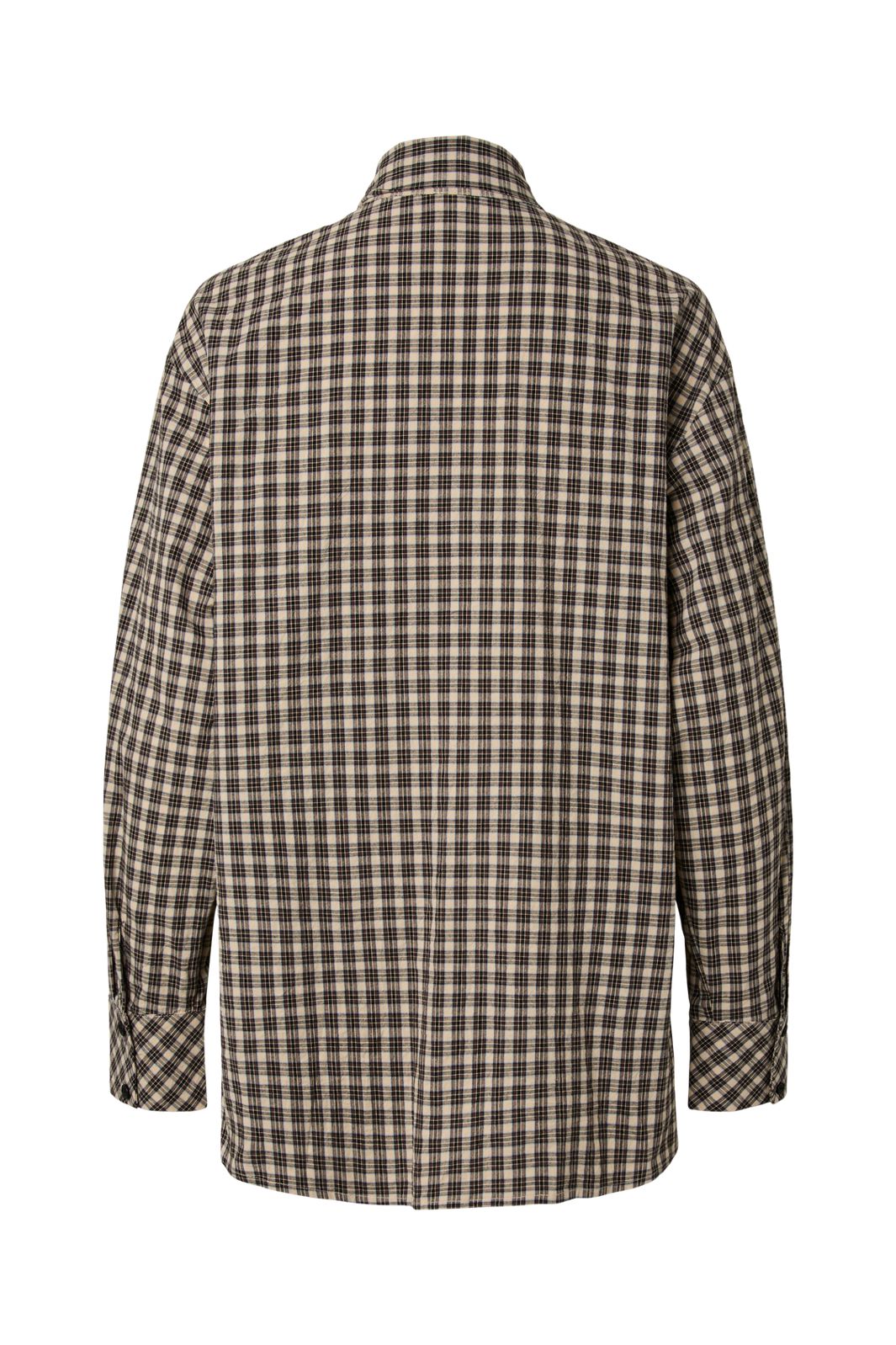 YAS - Yascarlina Ls Long Shirt - 5108963 Chocolate Brown W. Checks