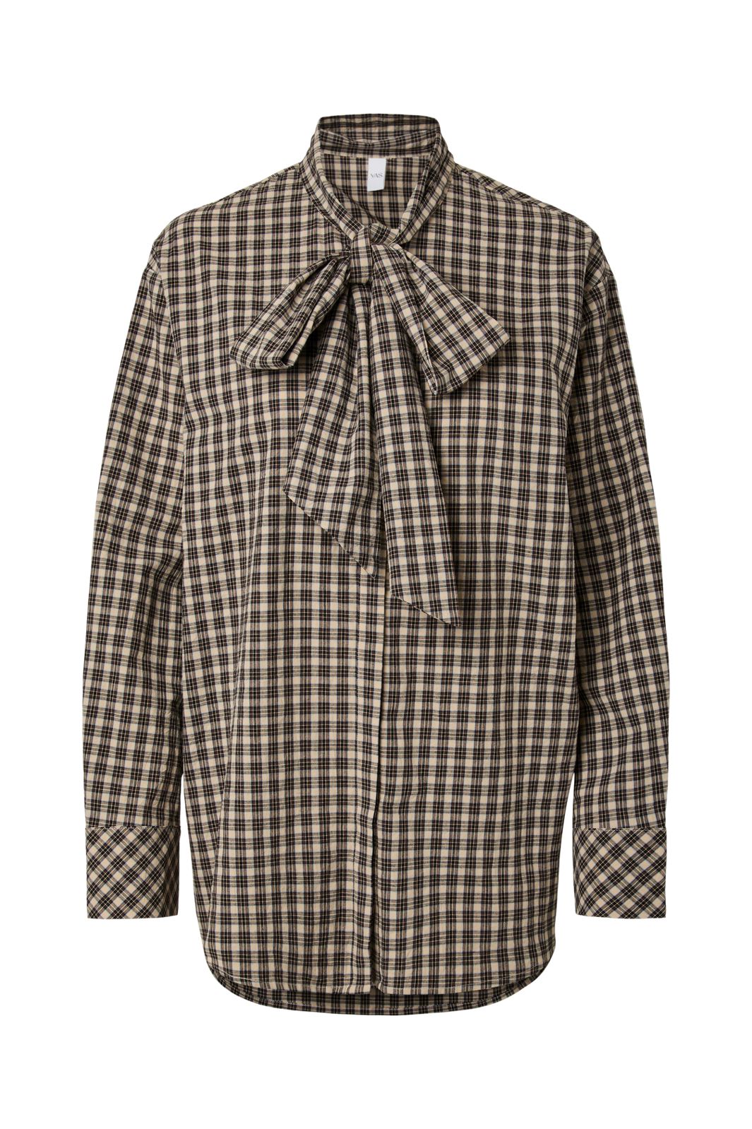 YAS - Yascarlina Ls Long Shirt - 5108963 Chocolate Brown W. Checks