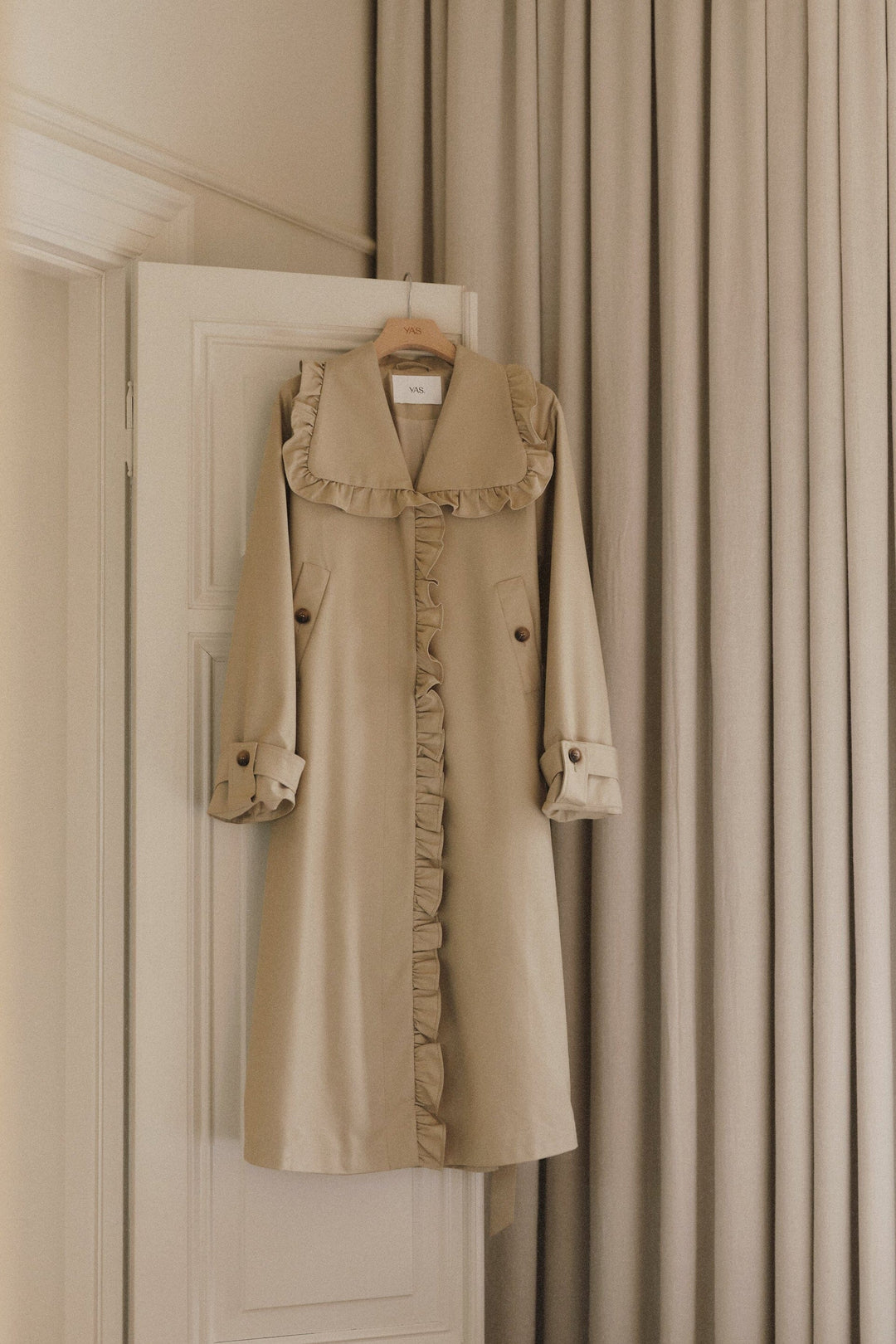 YAS - Yaselsana Ls Long Trenchcoat - 5104375 Travertine Frakker 