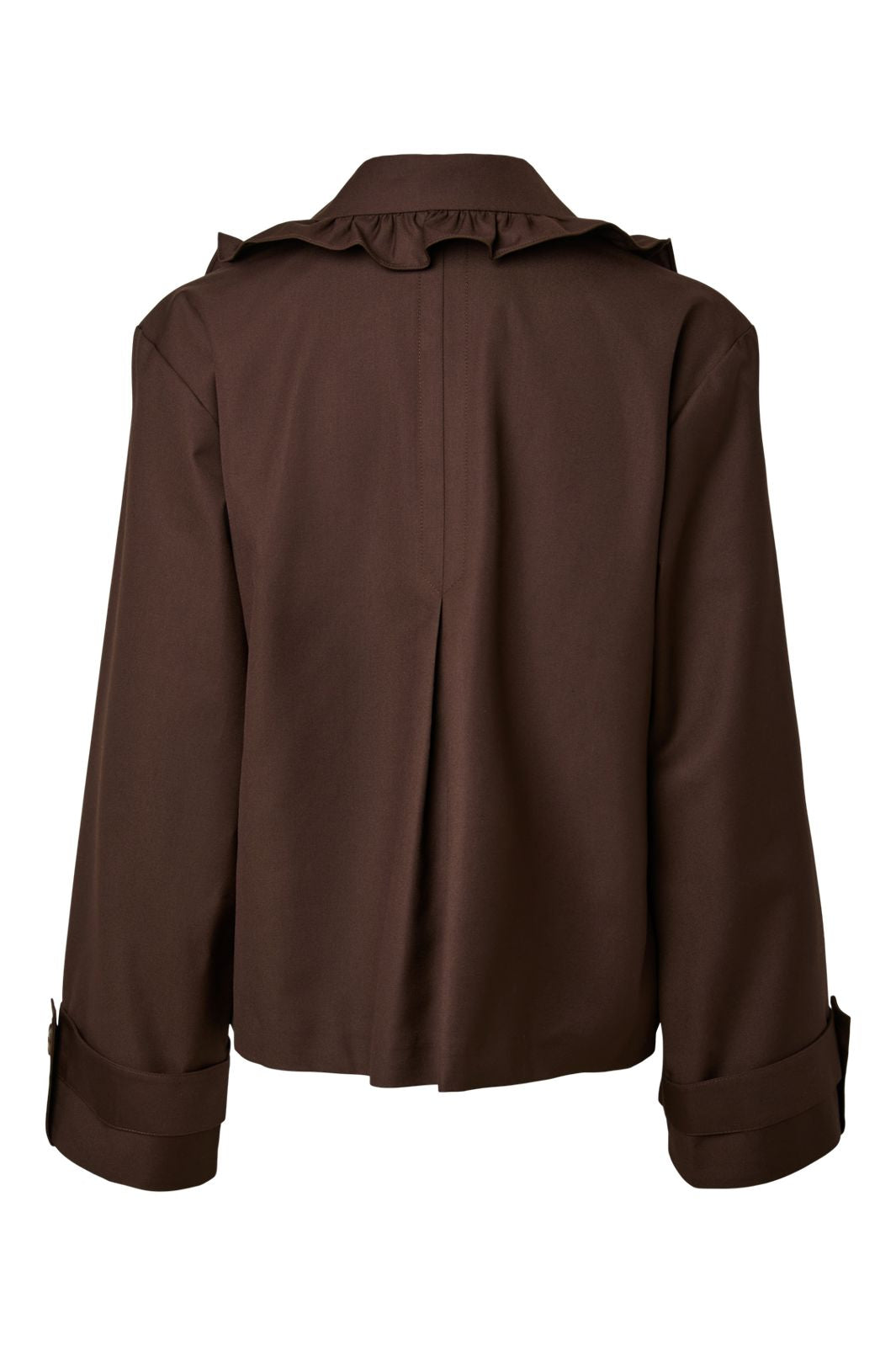 YAS - Yaselsana Ls Short Trenchcoat - 5100176 Chocolate Brown