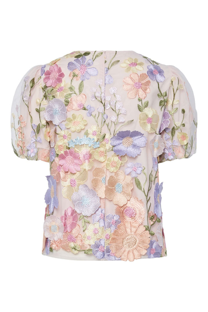 Y.A.S - Yasflowering Ss Top - 4886953 Lavendula Pastel Flowers