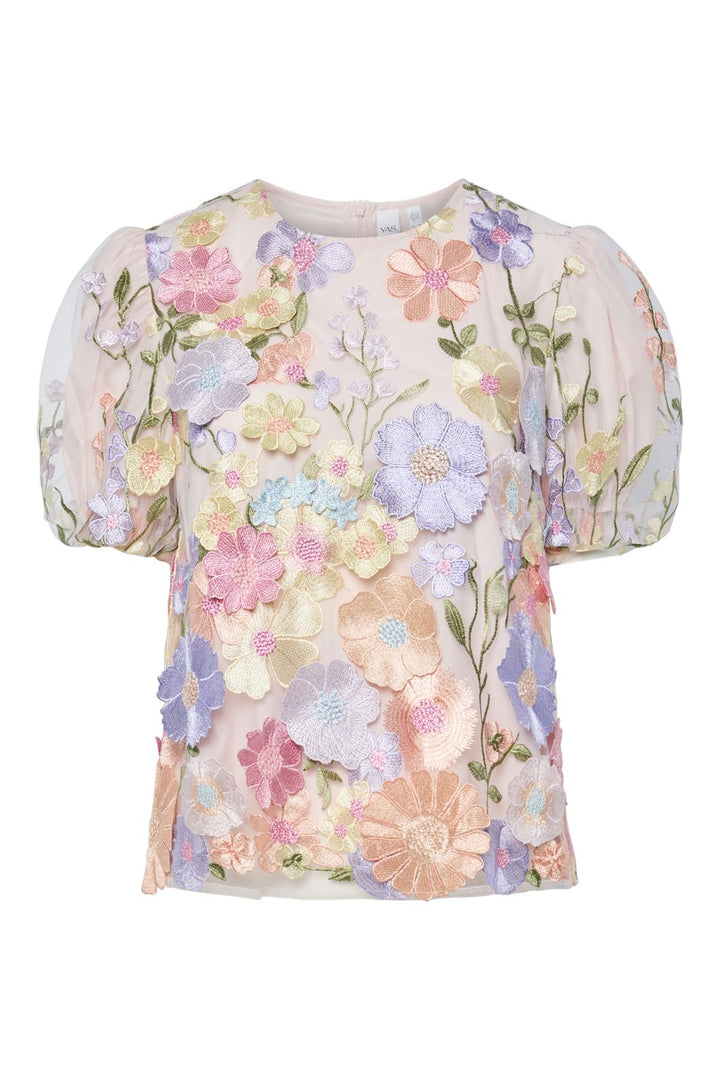 Y.A.S - Yasflowering Ss Top - 4886953 Lavendula Pastel Flowers