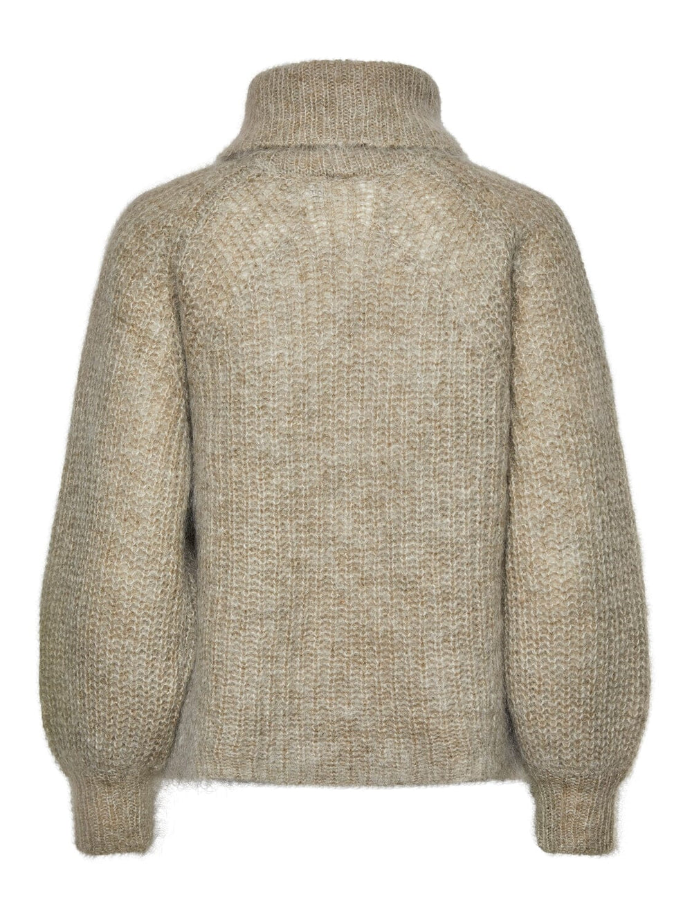 Y.A.S - Yaslambi Ls Knit Rollneck Pullover - 4656395 Abbey Stone Strikbluser 