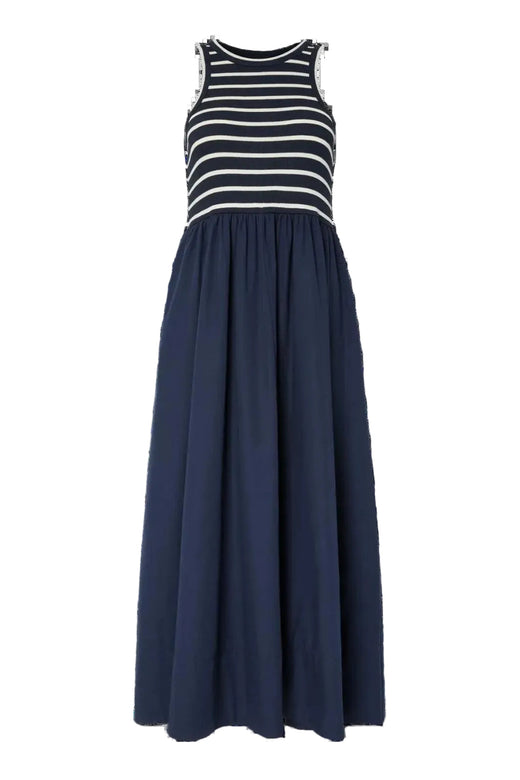 Y.A.S - Yasmiri Sl Long Dress - 5001028 Navy Blazer Jersey White Stripes Kjoler 
