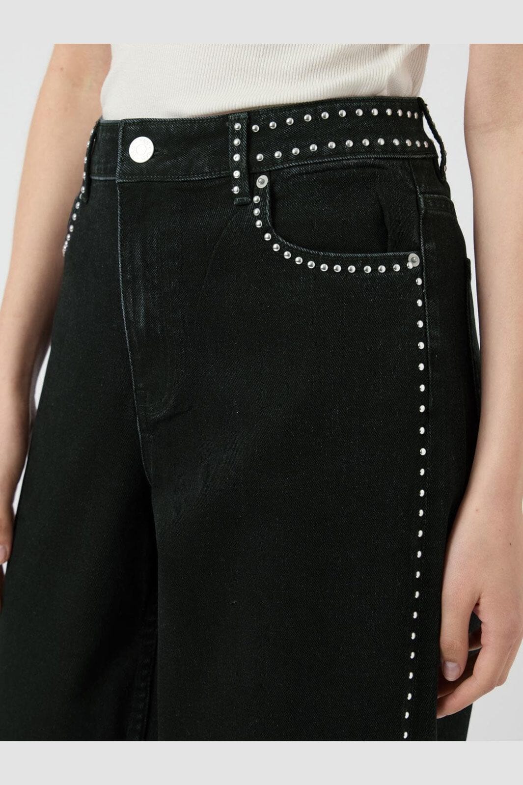 Y.A.S - Yasnoelle Studded Jeans - 4931525 Dark Grey Denim