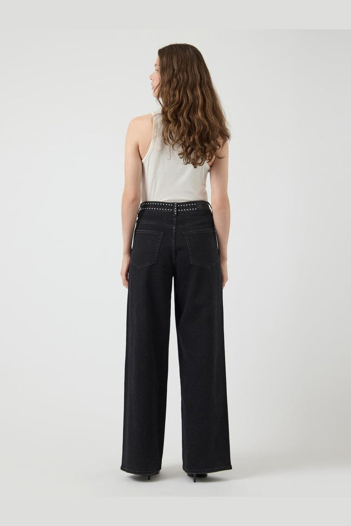 Y.A.S - Yasnoelle Studded Jeans - 4931525 Dark Grey Denim