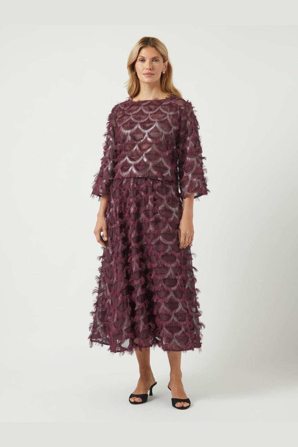 YAS - Yaspazilla Skirt - 4875443 Port Royale W Metallic