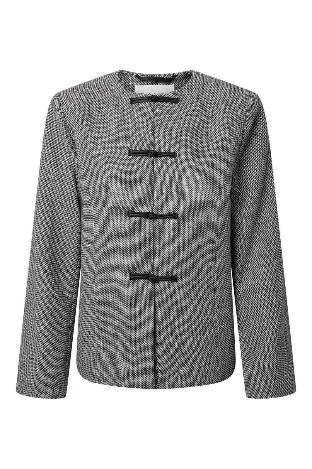 YAS - Yaspepino Ls Wool Mix Jacket - 5168714 Black White