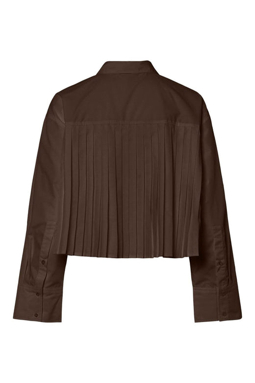 Y.A.S - Yasroyalee Ls Short Shirt - 5090997 Chocolate Brown