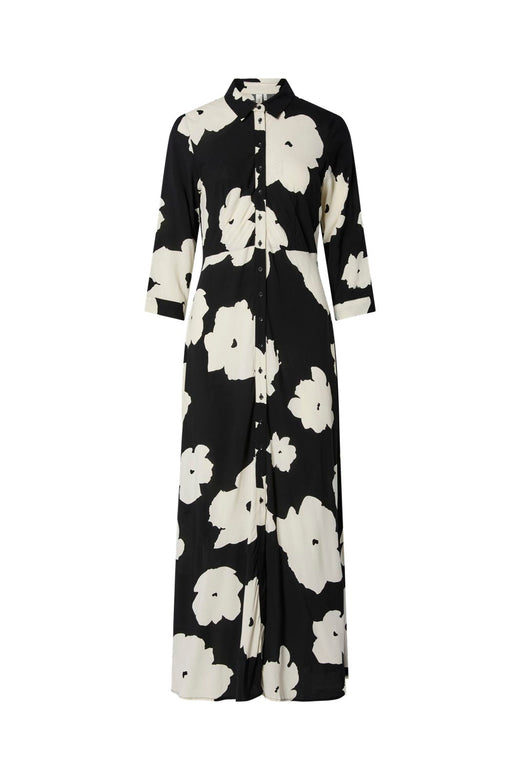 YAS - Yassavanna Long Shirt Dress - 4630883 Black Mille
