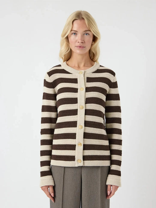 Y.A.S - Yassironi Ls Knit Cardigan - 4961531 Chocolate Brown Cardigans 