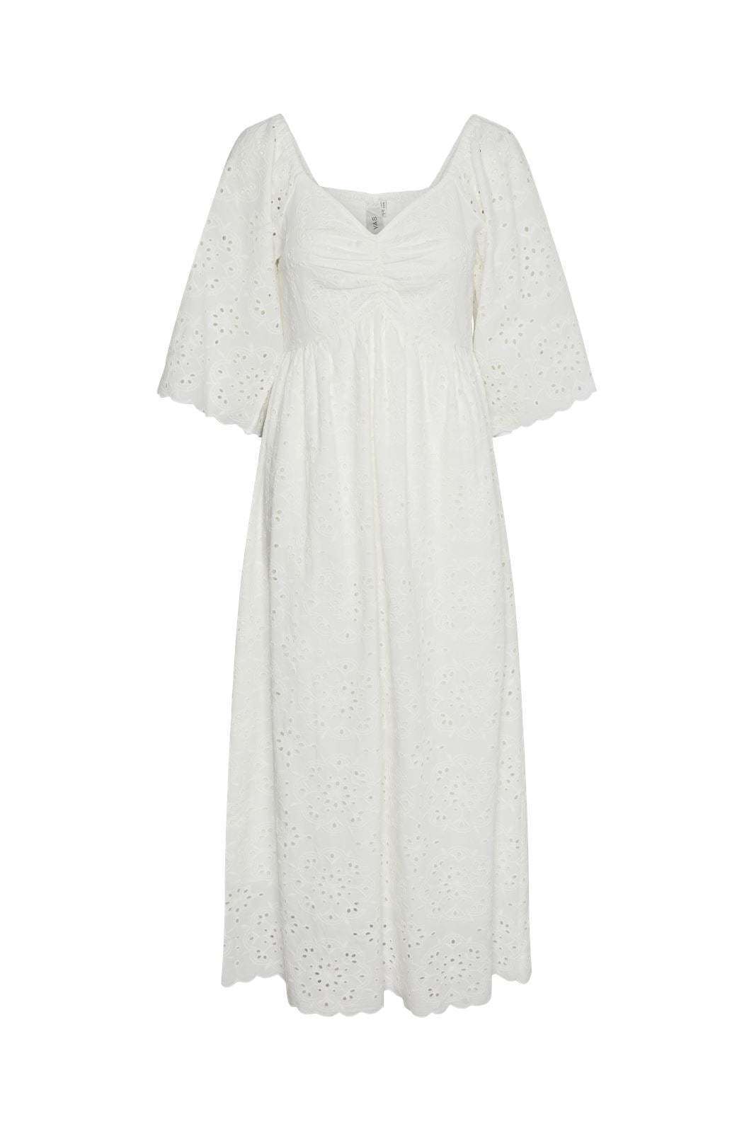 Y.A.S - Yassunra 3/4 Long Dress - 4533176 Star White