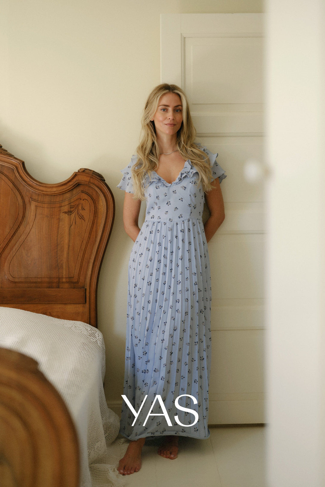 YAS - Yassvea Ss Ankle Dress - 5139743 Skyway Svea Print Kjoler 