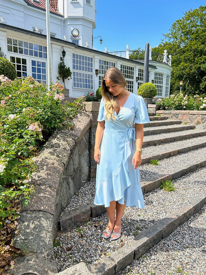 YAS - Yasthea 2/4 Midi Wrap Dress - 4971092 Skyway Kjoler 