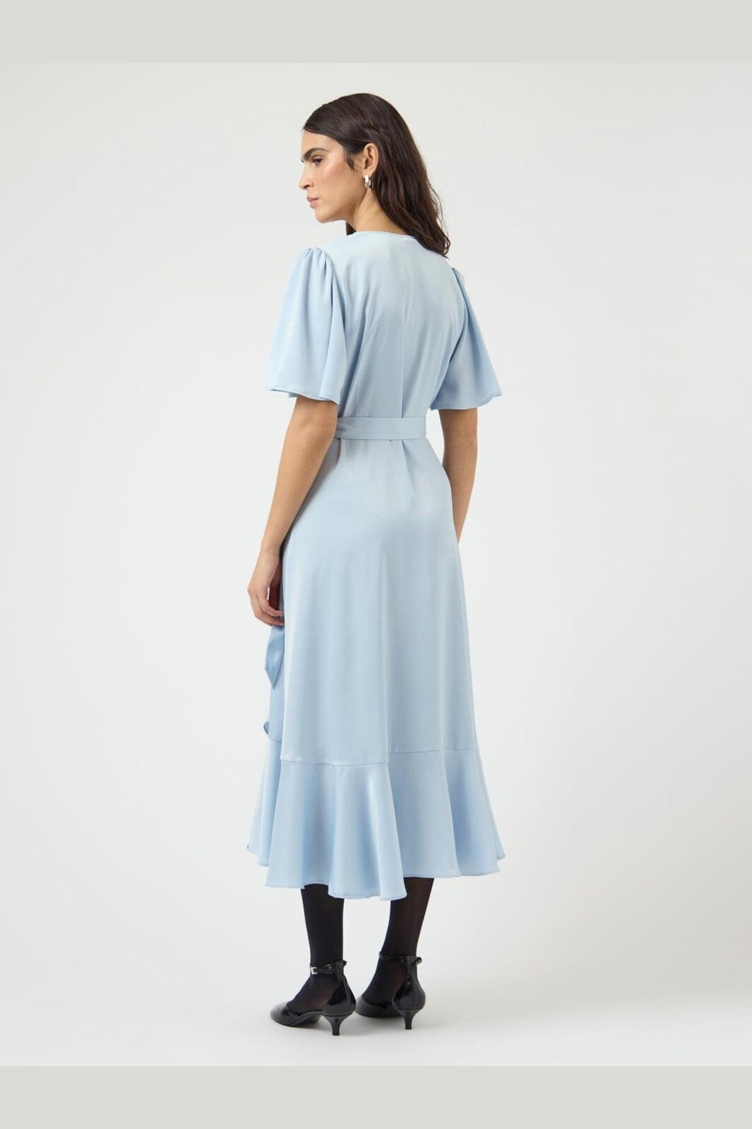 YAS - Yasthea 2/4 Midi Wrap Dress - 4971092 Skyway