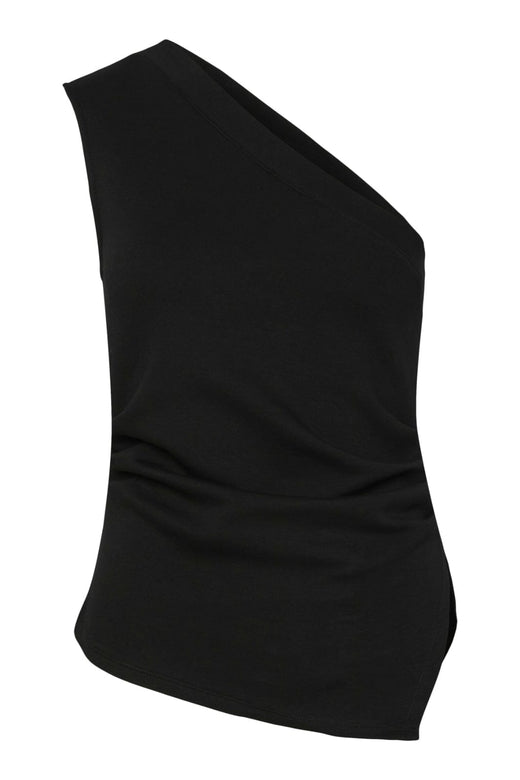 Y.A.S - Yasvenice One Shoulder Top - 4763674 Black