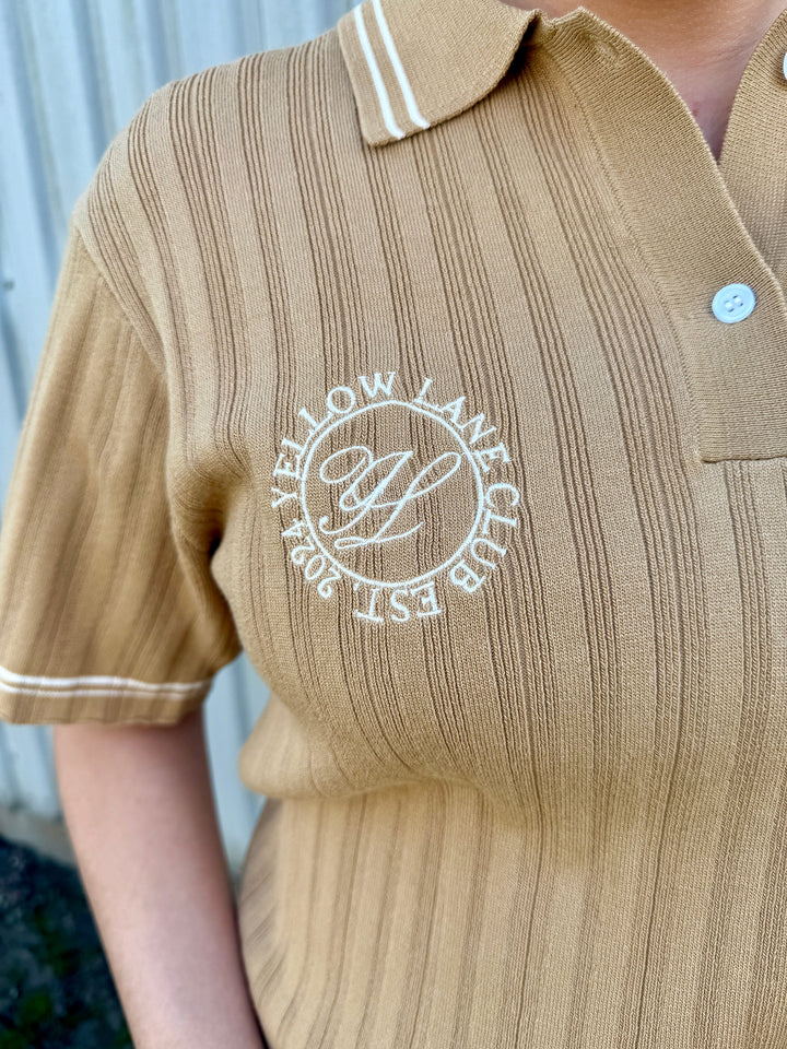 Yellow Lane - Alpha Polo 165405 - 217 - Caramel T-shirts 