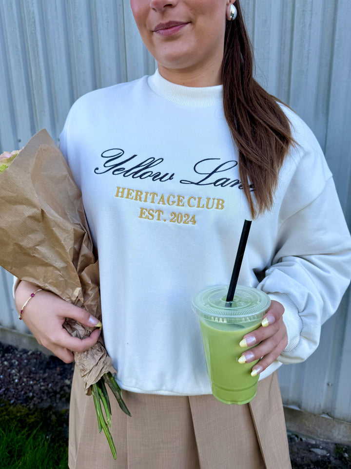 Yellow Lane - Heritage Sweat 165302 - 122 - Creme Sweatshirts 