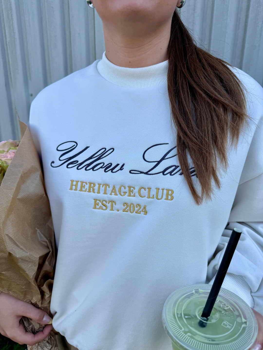 Yellow Lane - Heritage Sweat 165302 - 122 - Creme Sweatshirts 
