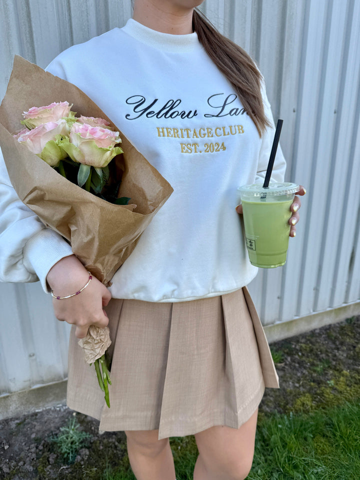 Yellow Lane - Heritage Sweat 165302 - 122 - Creme Sweatshirts 
