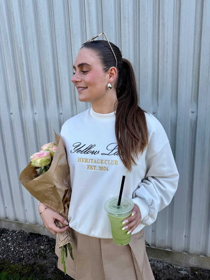 Yellow Lane - Heritage Sweat 165302 - 122 - Creme Sweatshirts 
