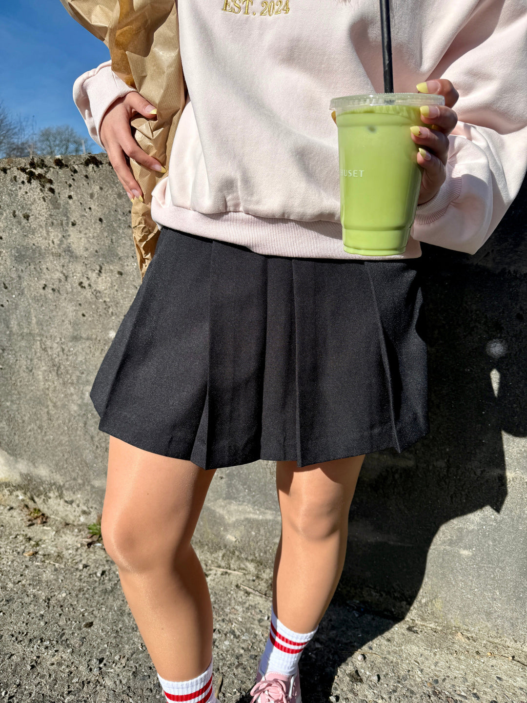 Yellow Lane - Lane Mini Skorts 165303 - 100 - Black Shorts 