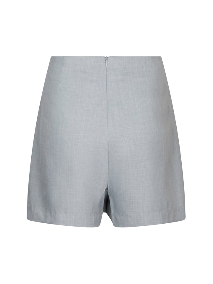 Yellow Lane - Lane Mini Skorts 165303 - 133 - Grey Melange Shorts 