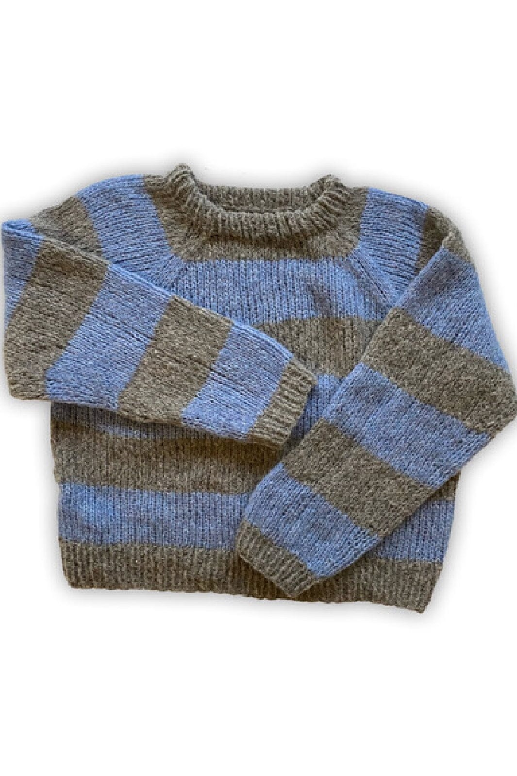 Coffee Beanies - Sweater Striped - Pei Blue Strikbluser 
