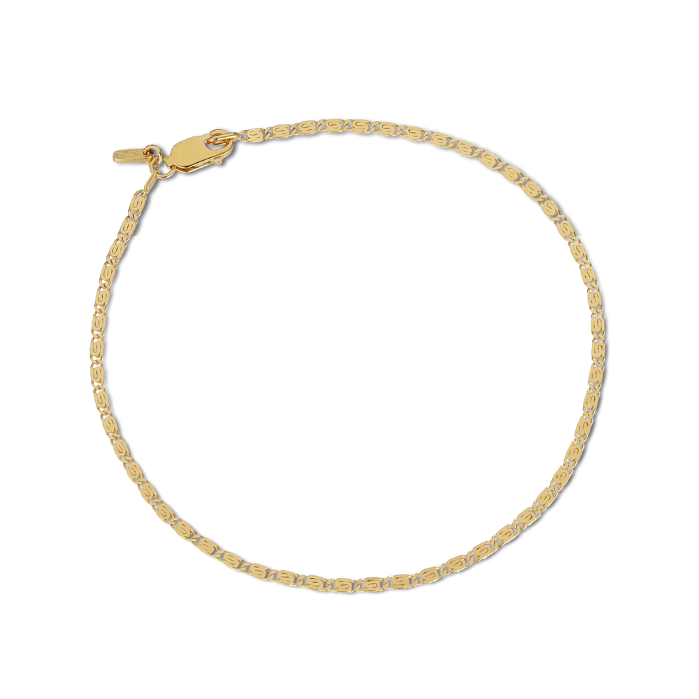 Forudbestilling - Jane Kønig - Envision S-Chain Bracelet Medium 17,5 cm - Forgyldt Armbånd 