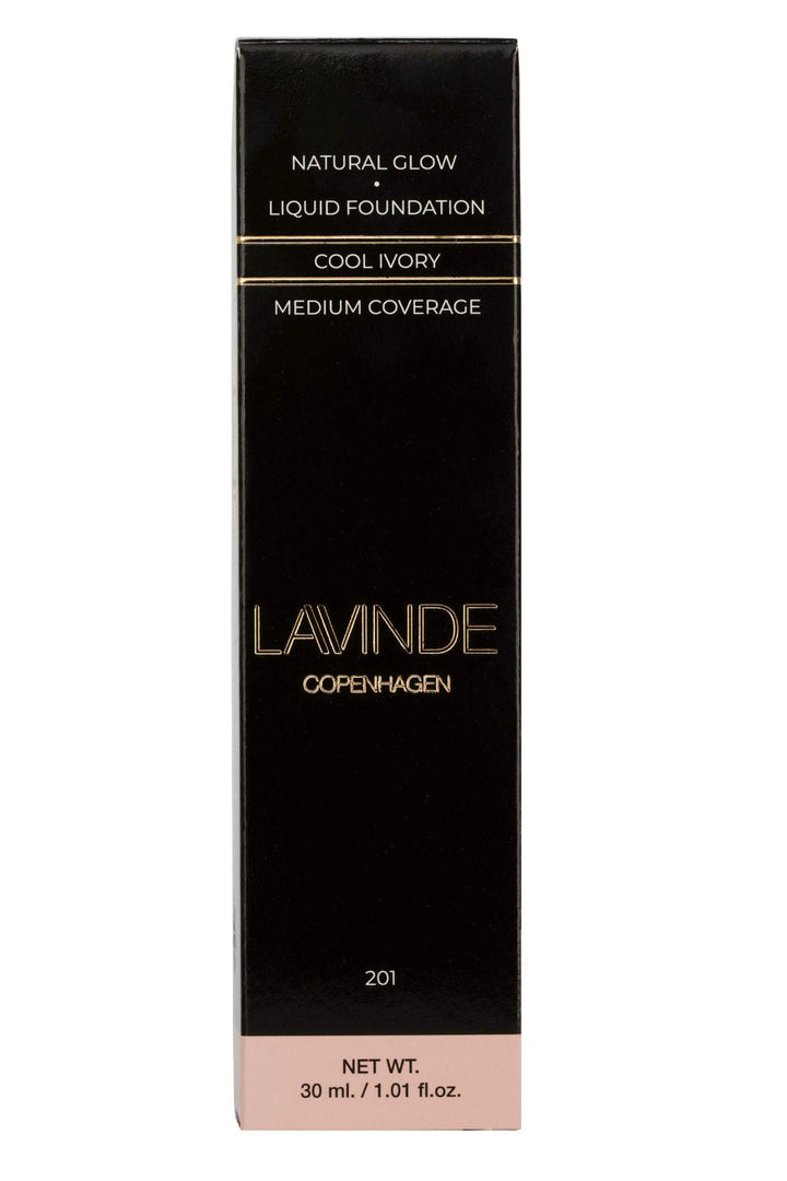 Lavinde Copenhagen - Natural Glow Liquid Foundation Cool Ivory 201 - 30 ml Makeup 