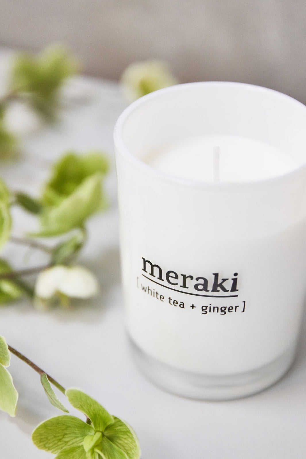 Meraki - Duftlys - White Tea & Ginger 10,5 cm Duftfrisker 