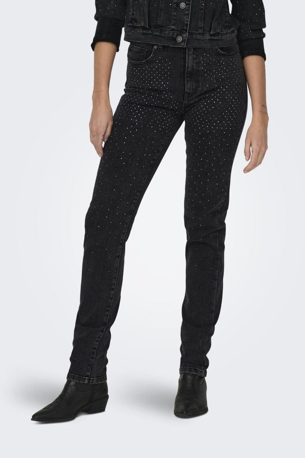 Only - Onlemily St Rhs - 4333551 Washed Black Jeans 