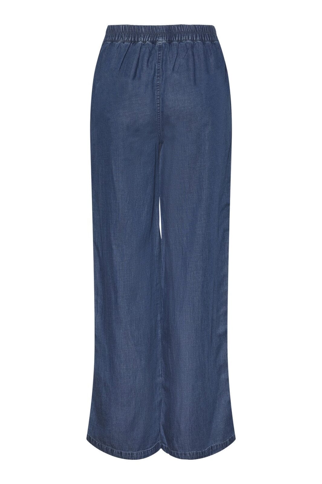 Pieces - Pcbossi Wide Pants - Medium Blue Denim Bukser 