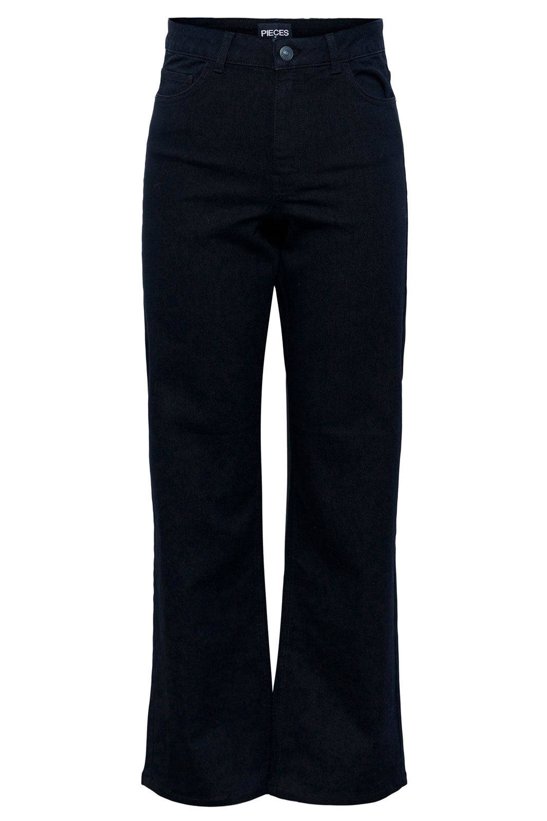Pieces - PcPeggy Flared Hw Wide Pant Blc - Black Jeans 