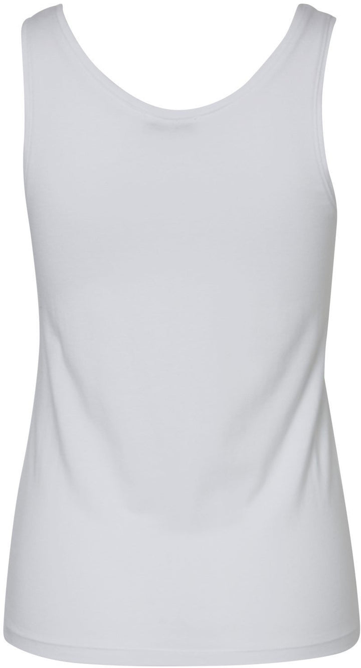 PIECES - Sirene Tank Top - Bright White Toppe 
