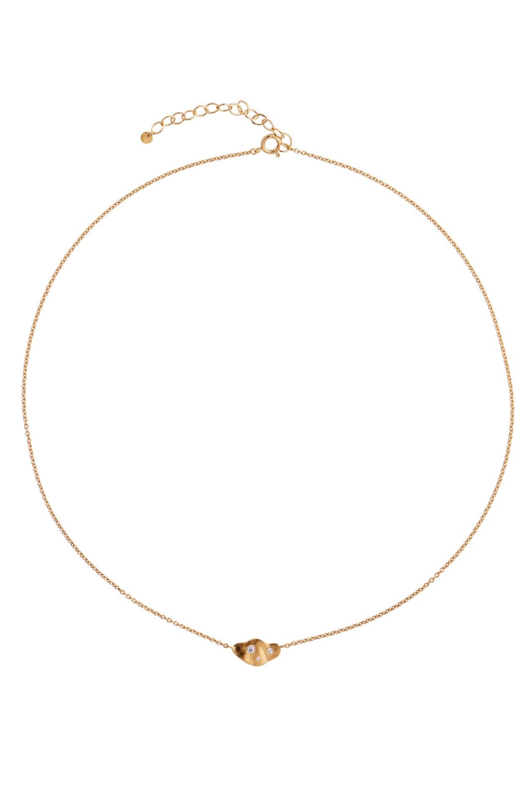 Stine A - Clear Sea Necklace With Stones Gold - 2036-02-Os Halskæder 