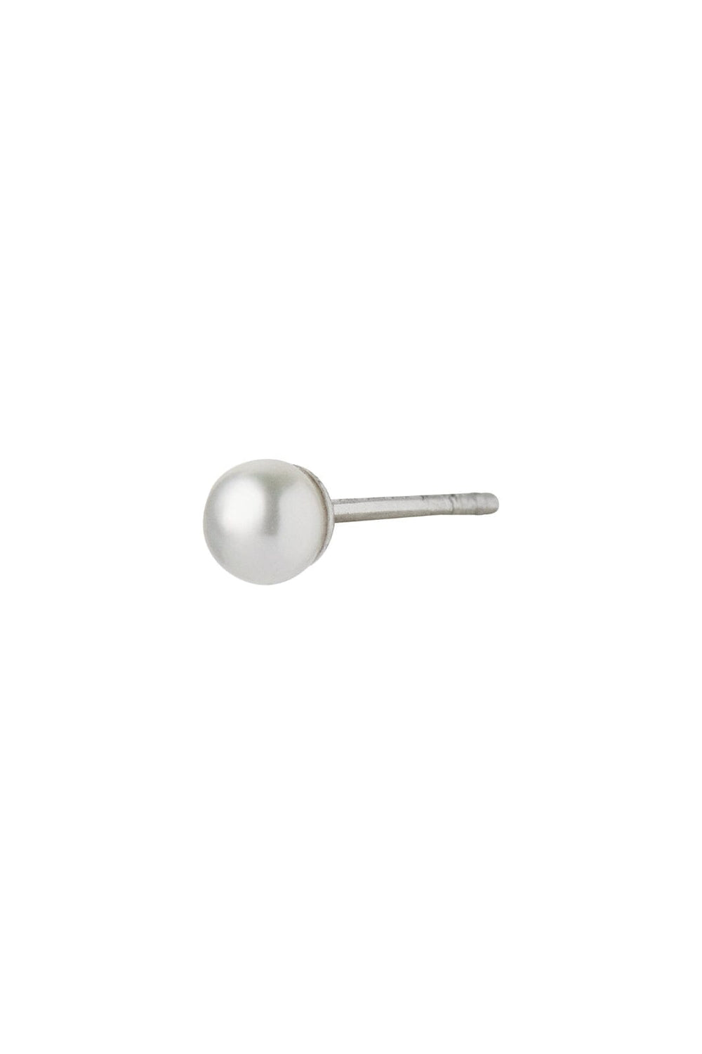 Stine A - Tres Petit Pearl Earring Silver - Single - 1326-00-S Øreringe 